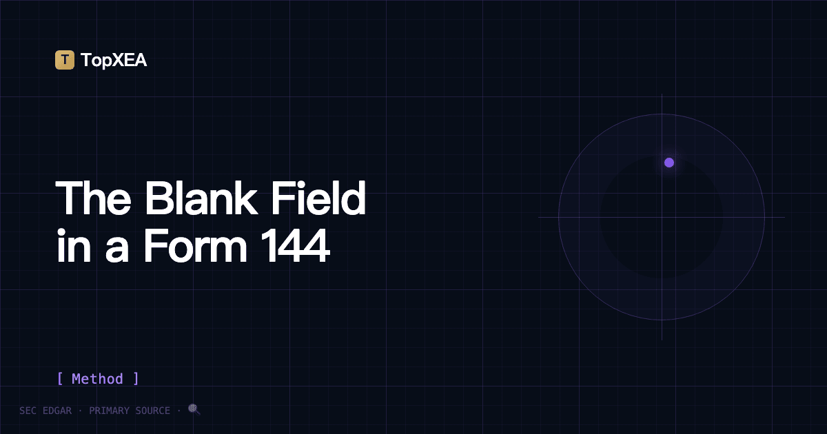 “Palantir's CEO Sold $86M” — the Informative Part Is a Blank Field